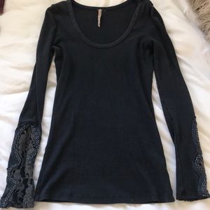 Free people navy thermal